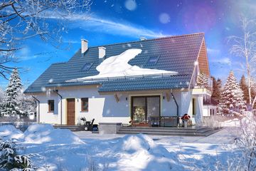  Projekt domu Amant II (WOE1034) - projekt domu parterowego z poddaszem - Zdjęcie 3