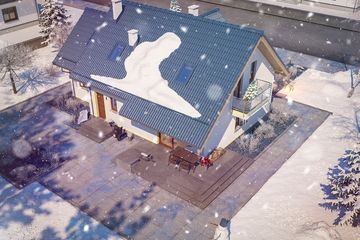  Projekt domu Amant II (WOE1034) - projekt domu parterowego z poddaszem - Zdjęcie 4