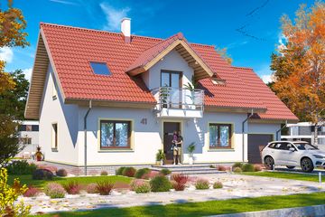  Projekt domu Apollo II paliwo stałe (WOE1036) - projekt domu parterowego z poddaszem - Zdjęcie 2