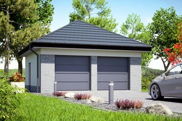  Projekt garażu G2 (WRF1003) - projekt garażu parterowego - Zdjęcie 1