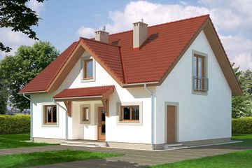  Projekt domu Maria A (WRD1927) - projekt domu parterowego z poddaszem - Zdjęcie 1