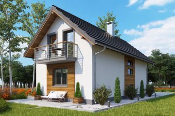  Projekt domu Longinus Sto (1352) (KRD2488) - projekt domu parterowego z poddaszem - Zdjęcie 4