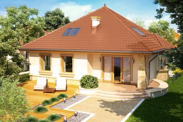  Projekt domu Impresja (WRN1117) - projekt domu parterowego z poddaszem - Zdjęcie 3