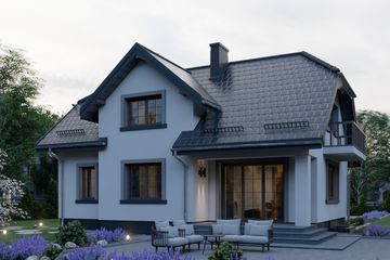  Projekt domu APS 116 (LUA1120) - projekt domu parterowego z poddaszem - Zdjęcie 4