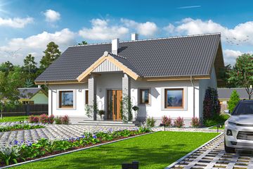  Projekt domu Tesla (WOE1038) - projekt domu parterowego - Zdjęcie 2