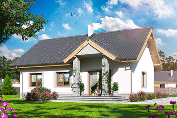  Projekt domu Tesla (WOE1038) - projekt domu parterowego - Zdjęcie 3