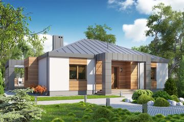  Projekt domu D123 - Zbyszek (WAI1175) - projekt domu parterowego - Zdjęcie 1