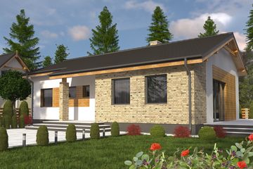  Projekt domu Milena bez garażu [B] (WRF1484) - projekt domu parterowego - Zdjęcie 1