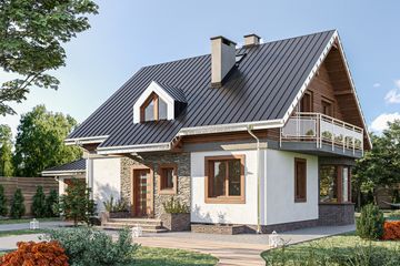  Projekt domu Celesta 2.0 (1357) (KRD2493) - projekt domu parterowego z poddaszem - Zdjęcie 3