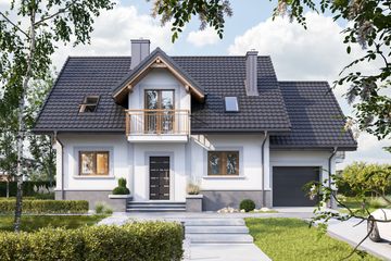  Projekt domu Helena Polo (1363) (KRD2501) - projekt domu parterowego z poddaszem - Zdjęcie 1