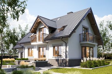  Projekt domu Helena Polo (1363) (KRD2501) - projekt domu parterowego z poddaszem - Zdjęcie 3