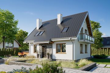  Projekt domu Sambor Bobo (1355) (KRD2510) - projekt domu parterowego z poddaszem - Zdjęcie 3