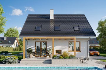  Projekt domu Sambor Bobo (1355) (KRD2510) - projekt domu parterowego z poddaszem - Zdjęcie 5