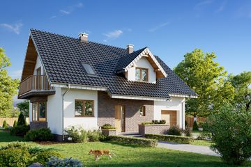  Projekt domu Zoja Lux Solis (1124) (KRD2516) - projekt domu parterowego z poddaszem - Zdjęcie 1