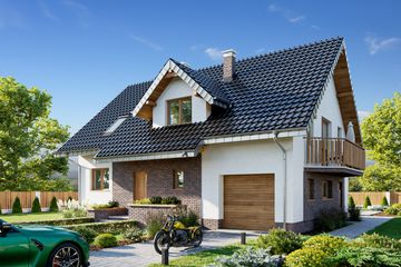  Projekt domu Zoja Lux Solis (1124) (KRD2516) - projekt domu parterowego z poddaszem - Zdjęcie 2