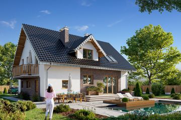  Projekt domu Zoja Lux Solis (1124) (KRD2516) - projekt domu parterowego z poddaszem - Zdjęcie 3