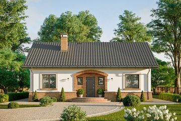  Projekt domu Zuza (1350) (KRD2517) - projekt domu parterowego - Zdjęcie 3