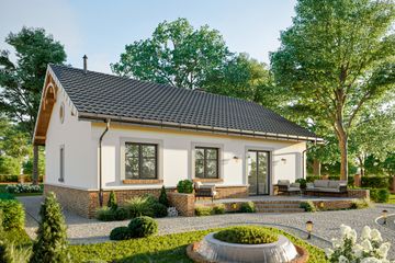  Projekt domu Zuza (1350) (KRD2517) - projekt domu parterowego - Zdjęcie 4