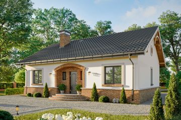  Projekt domu Zuza (1350) (KRD2517) - projekt domu parterowego - Zdjęcie 1