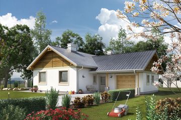  Projekt domu Żuczek 2.2 (1346) (KRD2518) - projekt domu parterowego - Zdjęcie 2