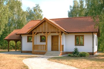  Projekt domu WB-3482 (KRA1014) - projekt domu parterowego - Zdjęcie 2