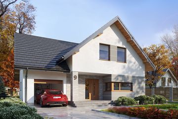  Projekt domu Dora (BSE1029) - projekt domu parterowego z poddaszem - Zdjęcie 1