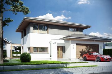  Projekt domu Modena (WAH1548) - projekt domu z pełnym piętrem - Zdjęcie 1