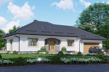  Projekt domu APS 151 + 2G (LUA1268) - projekt domu parterowego - Zdjęcie 1