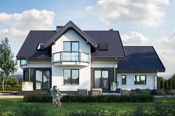  Projekt domu Klara Mobil (1378) (KRD2524) - projekt domu parterowego z poddaszem - Zdjęcie 2