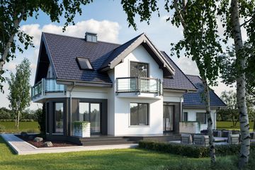  Projekt domu Klara Mobil (1378) (KRD2524) - projekt domu parterowego z poddaszem - Zdjęcie 1