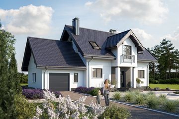  Projekt domu Klara Mobil (1378) (KRD2524) - projekt domu parterowego z poddaszem - Zdjęcie 3