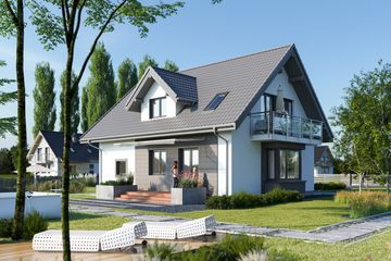  Projekt domu Zofia Mini Neo (1376) (KRD2528) - projekt domu parterowego z poddaszem - Zdjęcie 4