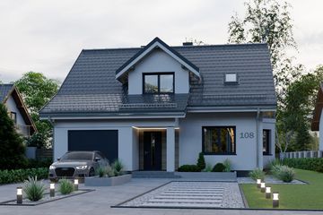  Projekt domu APS 108 (LUA1134) - projekt domu parterowego z poddaszem - Zdjęcie 4