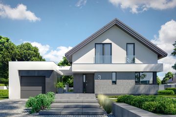  Projekt domu HomeKoncept 03 (KRX1003) - projekt domu parterowego z poddaszem - Zdjęcie 4