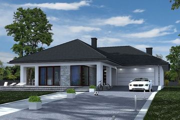  Projekt domu Indiana (BBE1025) - projekt domu parterowego - Zdjęcie 1