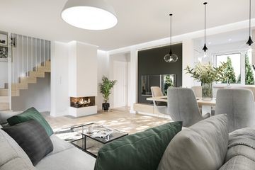  Projekt domu Mikrus (WAH1556) - projekt domu parterowego z poddaszem - Zdjęcie 3