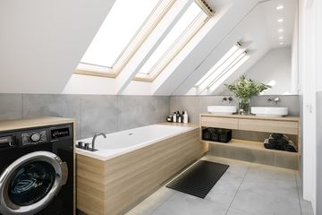  Projekt domu Mikrus (WAH1556) - projekt domu parterowego z poddaszem - Zdjęcie 7