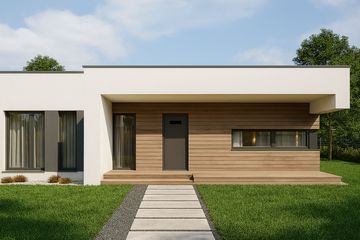  Projekt domu FX-1 (PZB1011) - projekt domu parterowego - Zdjęcie 2