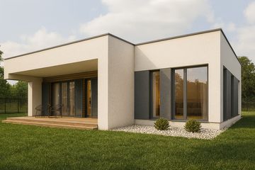  Projekt domu FX-1 (PZB1011) - projekt domu parterowego - Zdjęcie 3