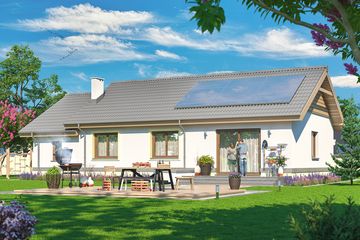  Projekt domu Tebe II (WOE1043) - projekt domu parterowego - Zdjęcie 3