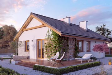  Projekt domu Imbir 2 (BSA1901) - projekt domu parterowego - Zdjęcie 2