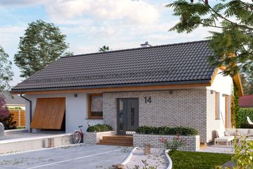  Projekt domu Imbir 2 (BSA1901) - projekt domu parterowego - Zdjęcie 1