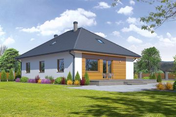  Projekt domu Adresów (KRP1508) - projekt domu parterowego - Zdjęcie 2