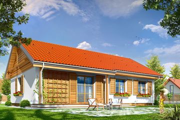  Projekt domu Słoneczny 2 (WAH1572) - projekt domu parterowego - Zdjęcie 2
