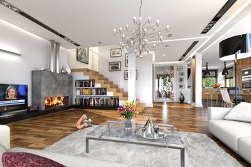  Projekt domu Szmaragd 3 (WAH1573) - projekt domu z pełnym piętrem - Zdjęcie 3