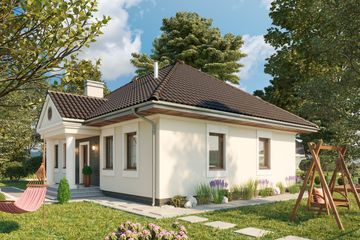  Projekt domu Aleksandria Rex (1380) (KRD2530) - projekt domu parterowego - Zdjęcie 2