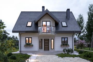 Projekt domu Helena Neo (1383) - parterowy z poddaszem dom o powierzchni 122 m², dach dwuspadowy - ujęcie 5