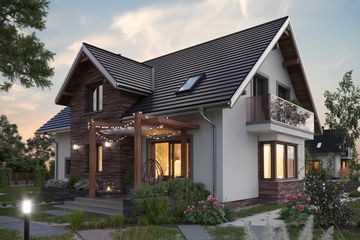  Projekt domu Zoltan Atu (1389) (KRD2532) - projekt domu parterowego z poddaszem - Zdjęcie 4