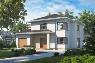  Projekt domu D132 (WAI1186) - projekt domu z pełnym piętrem - Zdjęcie 1