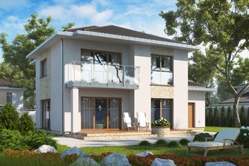  Projekt domu D132 (WAI1186) - projekt domu z pełnym piętrem - Zdjęcie 2